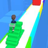 Stair rush Race 3d-fat pusher slide run Master