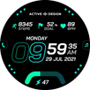 Rush Digital Watch Face APK
