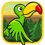 Flappy Green Parrot