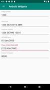 Android Widgets plakat