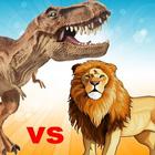 Lion vs Dinosaur Animal Simula icon