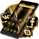 ”Black Golden Brown Theme