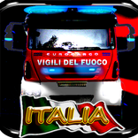 Italian Firefighters Whit Siren & Light