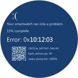 Tela Azul BSOD Watch Face