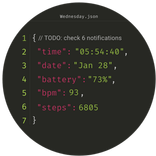 Dev JSON Watch Face