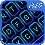 Blue Neon Keyboard