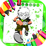 Ben Alien 10 coloring heroes