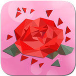 Flower Poly art Puzzle Polygon