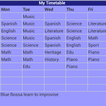 School Timetable-icoon