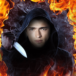 ”Photo Montage-Fire Frame Effect