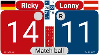 Score Racketlon اسکرین شاٹ 2