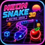 Neon Snake 3D: Retro Grid