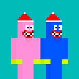 Noob Pink and Blue Monster