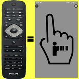 Philips TV IR Remote sem botão