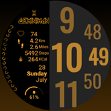 Material Design Digital Clock