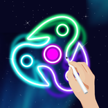 Glow Finger Spinner Doodle Art