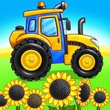Tractor, car: kids farm games APK
