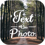 Text on photo