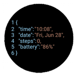 JSON Watch Face