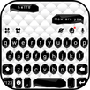 Black White SMS Keyboard Theme APK