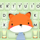 Cute Cartoon Fox Keyboard Them