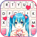Cute School Girl 主題鍵盤 APK