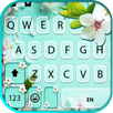 Flowers Cyan Keyboard Backgrou APK
