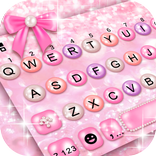 تم صفحه کليد Girly Pink Pearl