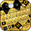 Glitter Golden Bow Theme APK