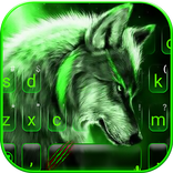 Green Wild Wolf कीबोर्ड थीम