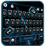 Neon Black Blue Theme
