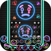 Neon Emojis Gravity Keyboard B icon
