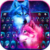 Neon Wolf Galaxy Keyboard Them APK