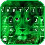 ثيم لوحة المفاتيح Neon Lion