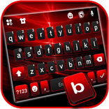 Tło klawiatury Red Flash 3D