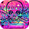 Sparkling Galaxy Skull Keyboar APK