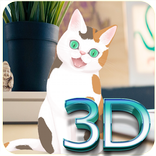 Interactive Cat 3D Anime Live Wallpaper