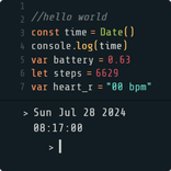Simple Code Watch Face