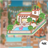 Toca Boca Pool Routine idea