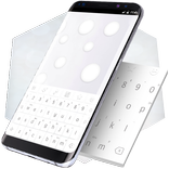 Weiße Tastatur mit Emojis für Android