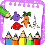 Food Tap Coloring Book & draw