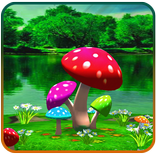3D Mushroom Live Wallpaper HD