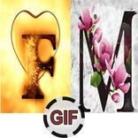 Images gif letters with fire and roses and king