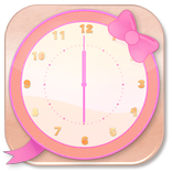 Cute and Girly Clock Widget