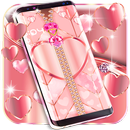 Rose gold lock screen zipper APK