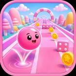 Pink Bounce Run: Pastel World