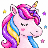 Unicorn Coloring Glitter Color