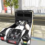 Uk City truck driving3d