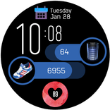 Watch face M8 for Wear OS