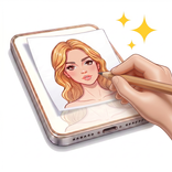 Lightbox Draw Jiplak di Kertas